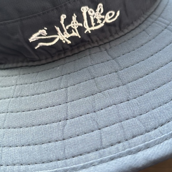 Salt Life Sand Bar Boonie Hat,100% UV,performance,logo,chinstrap,adjustable band - Picture 2 of 11